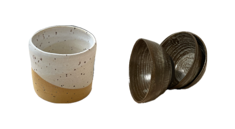 Image that shows a collection of my pottery works