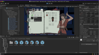 Image that shows screenshot of Unity 3D and ORK Framework