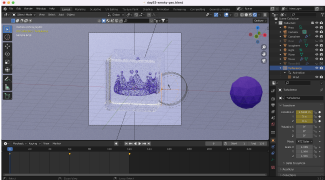 Image that shows screenshot of Blender